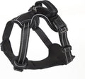 Nixnix - Dog Harness - Size L - Anti-Trek Harness - Dog Harness - Y-Shaped Dog Harness - Reflective - Black