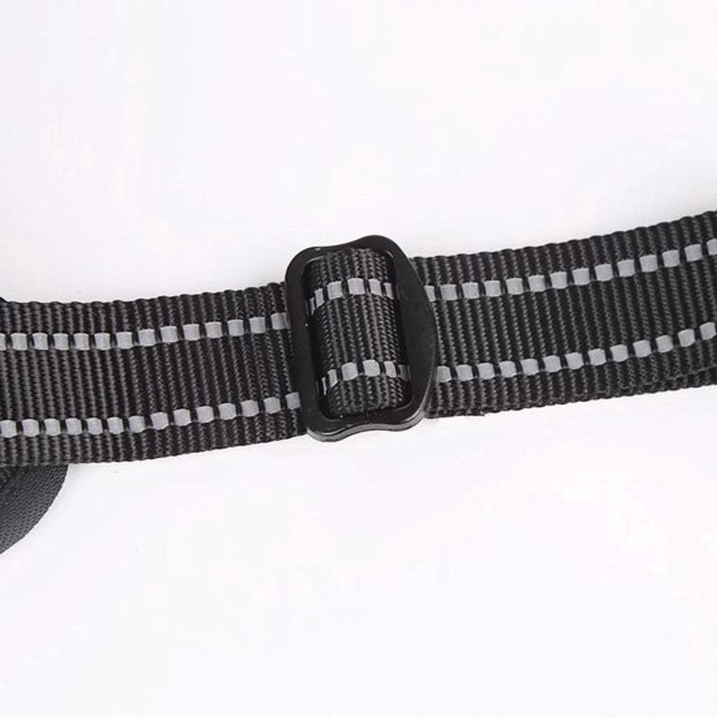 Nixnix - Dog Harness - Size L - Anti-Trek Harness - Dog Harness - Y-Shaped Dog Harness - Reflective - Black