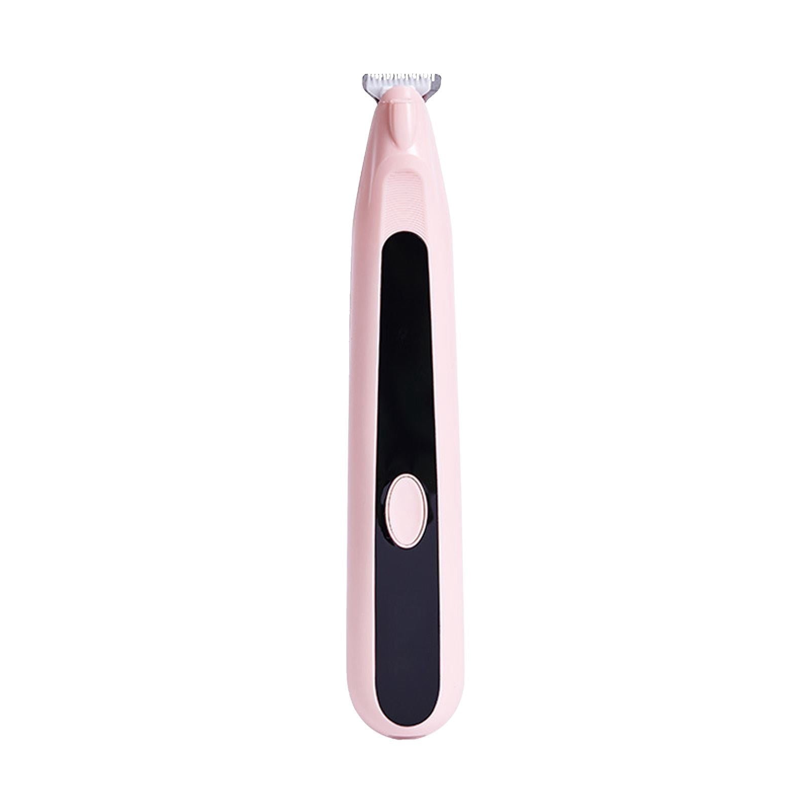 LGCASL Pet Grooming Kit, Small to Medium-Sized Pet Grooming Tools Dog Trimmer Pet Precision Trimmer for Cordless Dog Clipper Trimmer for Dogs Usb Rechargeable Noise Dog Grooming for Ears, White Pink