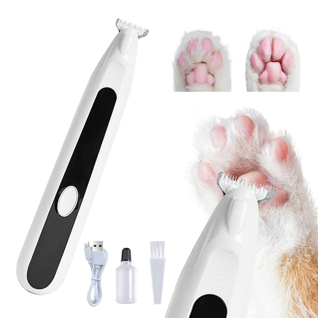 LGCASL Pet Grooming Kit, Small to Medium-Sized Pet Grooming Tools Dog Trimmer Pet Precision Trimmer for Cordless Dog Clipper Trimmer for Dogs Usb Rechargeable Noise Dog Grooming for Ears White