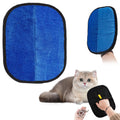 Pet Grooming Gloves,Cat Grooming Gloves for Dog & Cat,Cat Brush Glove for Carpet, Couch, Clothing, Furniture, (Green) 7.28x9.45 7.28" x 9.45" Blue