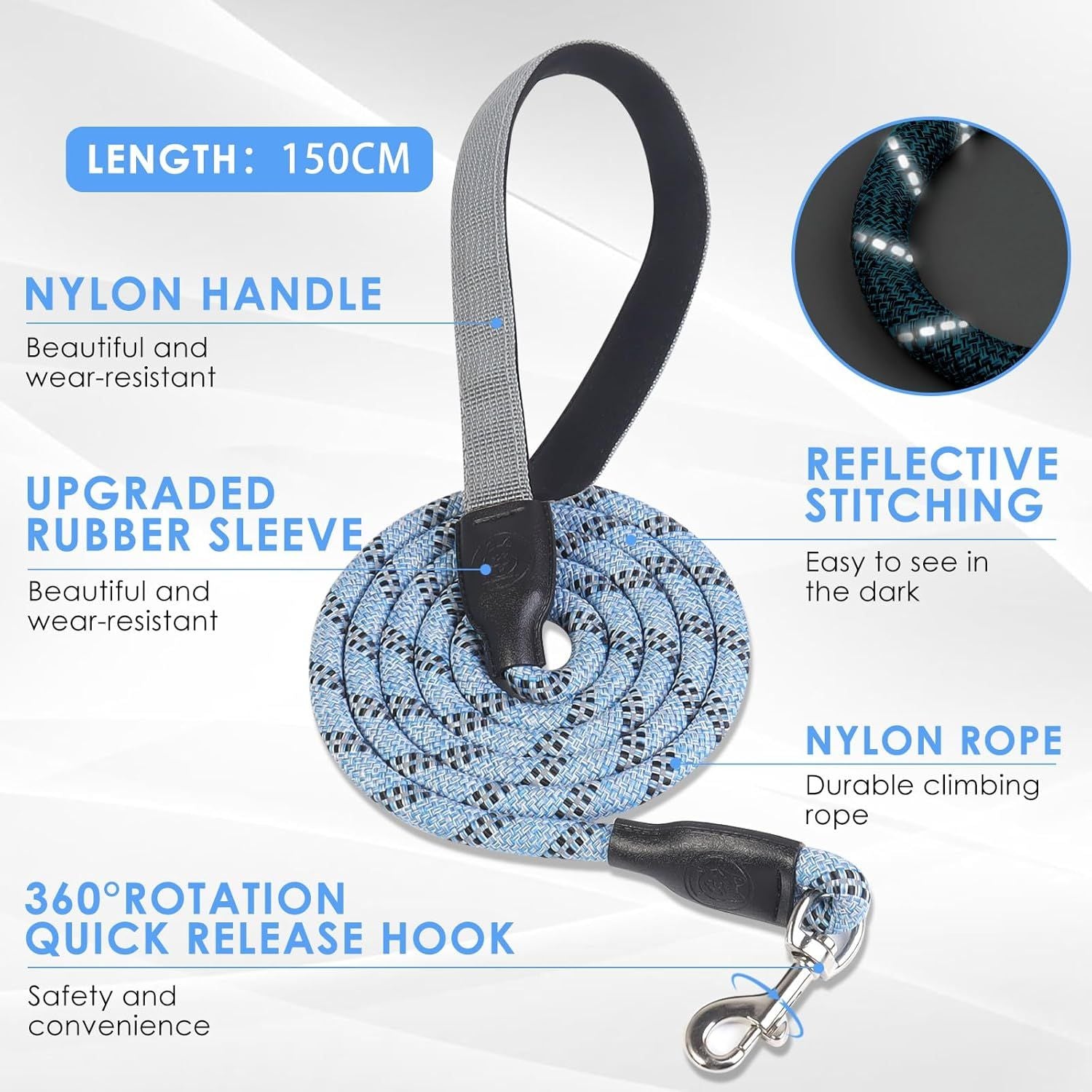 Dog Harness and Leash, No Pull Saddle Style Pet Harness, Breathable Mesh Adjustable Reflective Dog Vest, Dog Leash, for Dogs and Cat Medium Small Harness Blue,S