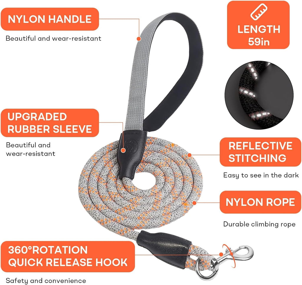 Dog Harness and Leash, No Pull Saddle Style Pet Harness, Breathable Mesh Adjustable Reflective Dog Vest, Dog Leash, for Dogs and Cat Medium Small Harness Orange,S