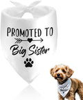 Promoted to Be Big Sister Dog Bandana Baby Announcement Pet Bandanas for Dogs Scarf for Small Medium Large Dogs Baby Gender Reveal Photo Prop Pet Scarf