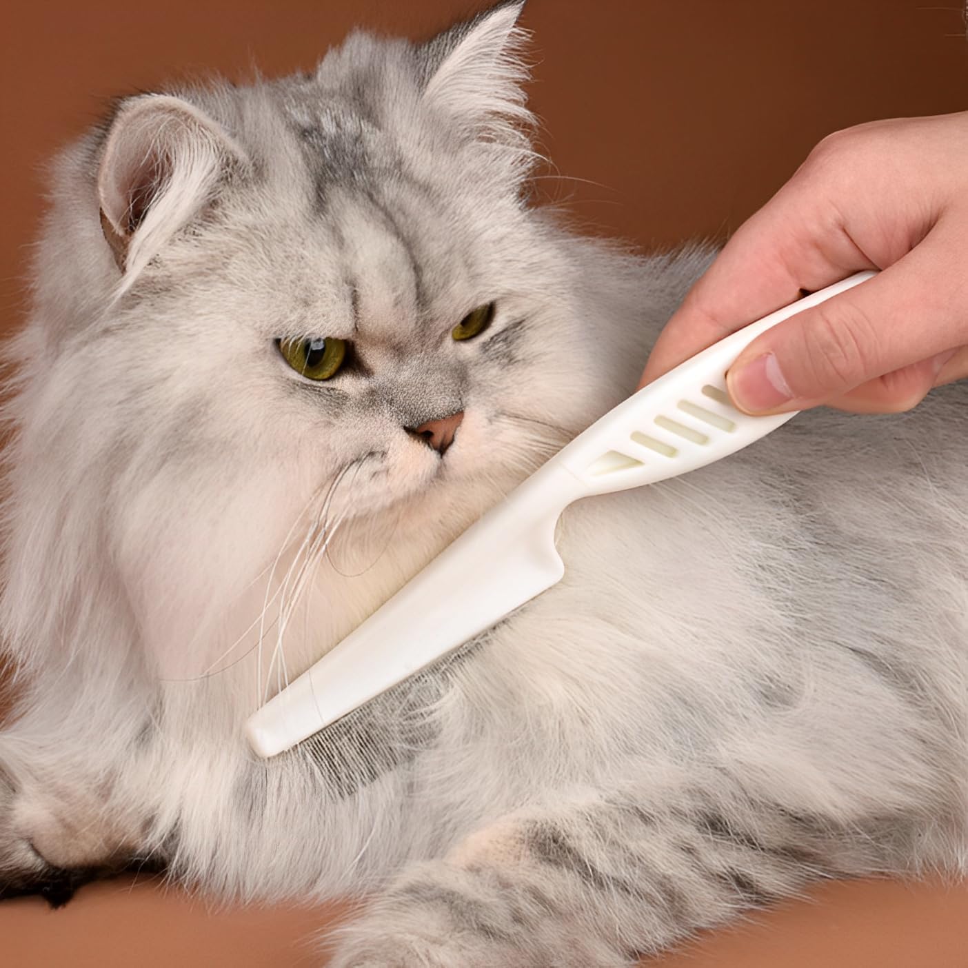 Flea comb for dogs and cats - Dog grooming tool - For removing tear stains, fleas, mange and lice