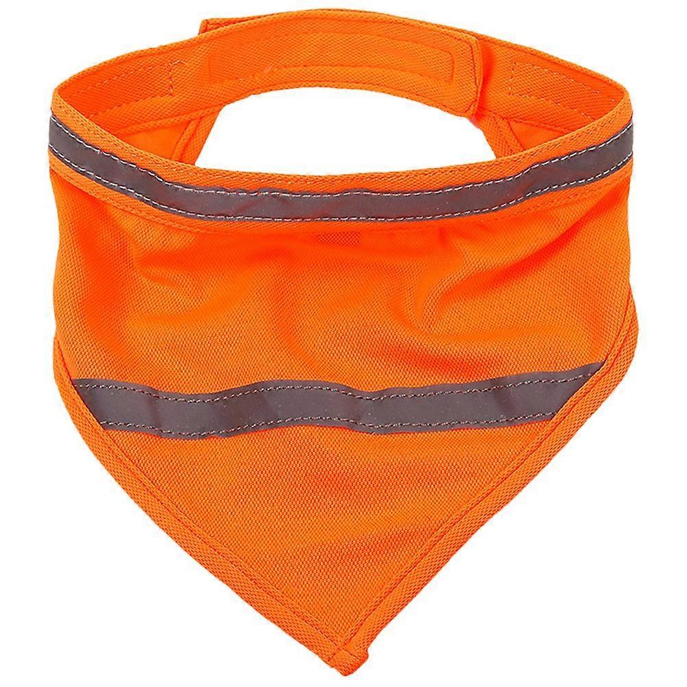 Reflective Dog Scarf, Reusable Polyester Dog Bandana Outdoor Gear - Size L