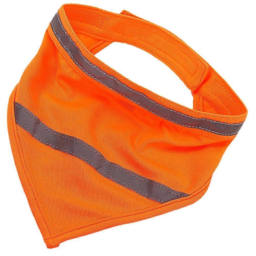 Reflective Dog Scarf, Reusable Polyester Dog Bandana Outdoor Gear - Size L