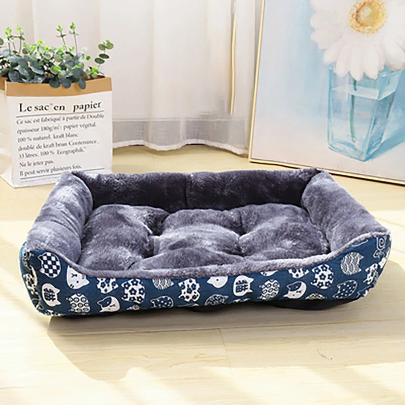 Small Pet Dog Bed Sofa Mats Blue