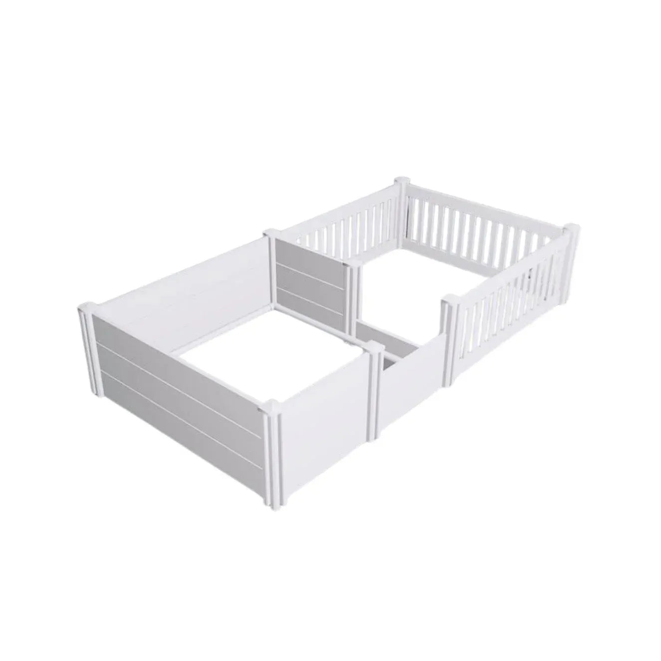 Rooster Farms 1.9m x 0.95m PVC Dog Whelping Box + Playpen Kit - Anti-Crush Rail