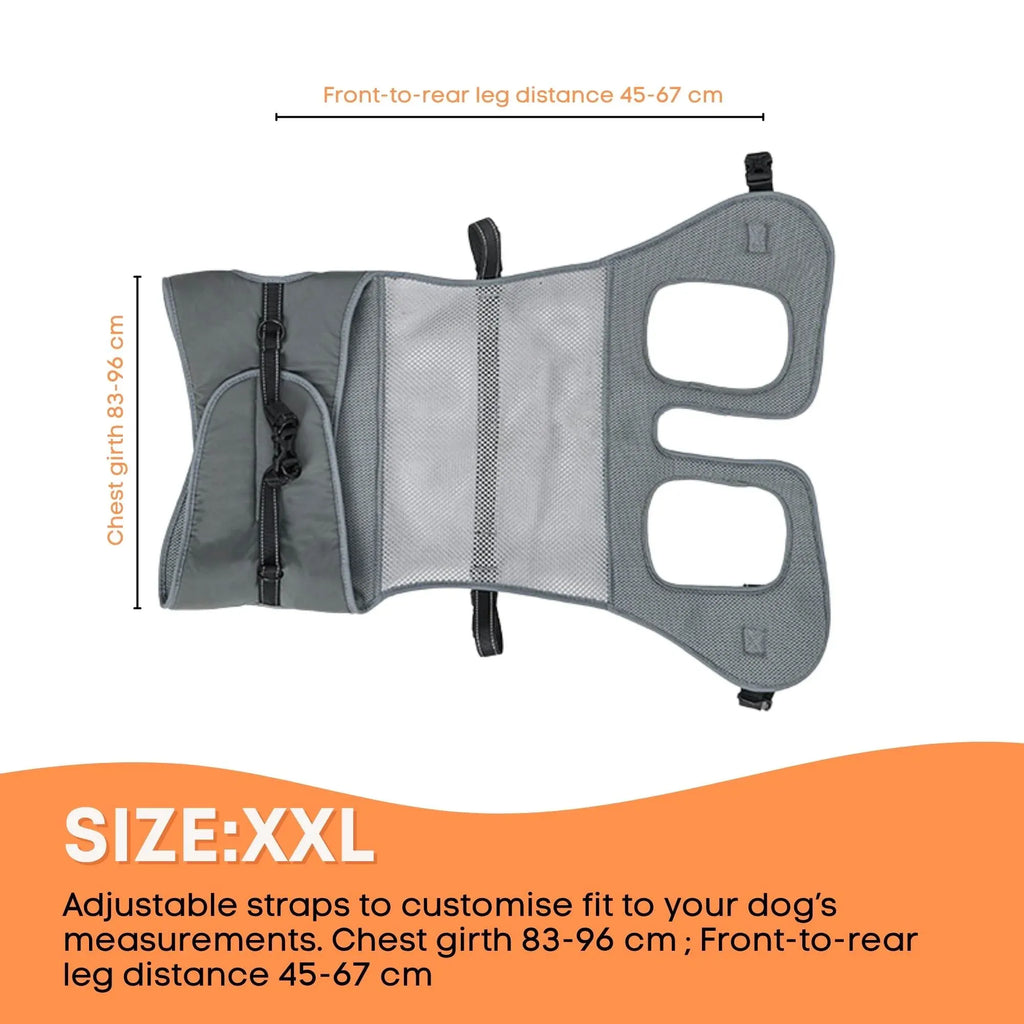 Rooster Farms Replacement Harness for Dog Wheelchair XXL - Large Dogs Up to 45Kg