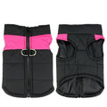 L Size Large Dog Jacket Padded Waterproof Pet Clothes Warm Windbreaker Vest Coat Winter - Pink