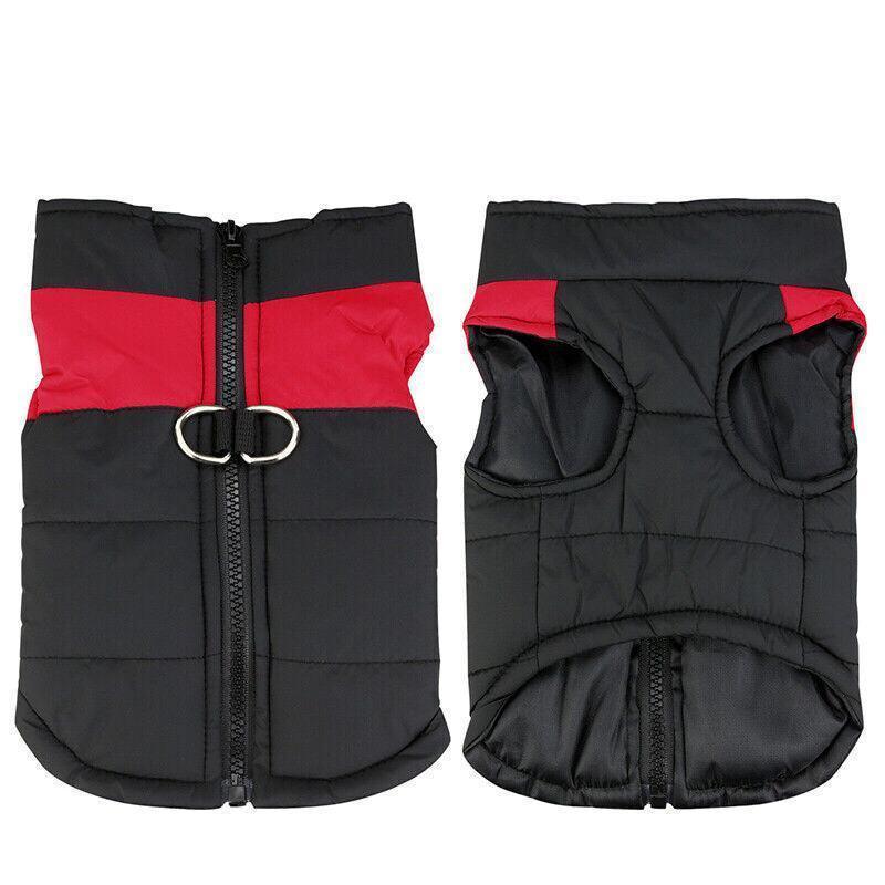 L Size Large Dog Jacket Padded Waterproof Pet Clothes Warm Windbreaker Vest Coat Winter - Pink