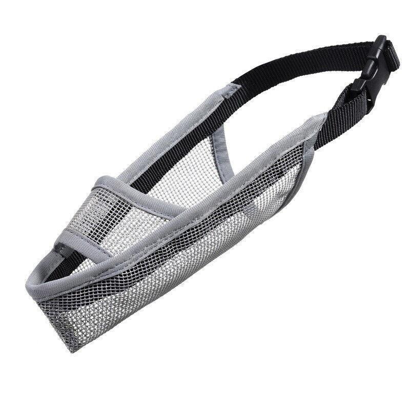 Adjustable XS Size Pet Dog Mask Mouth Muzzle Anti Barking Bite Stop Chewing Mask - Black