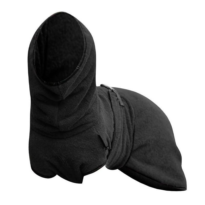 Dog Puppy Hoodies Jacket Solid Coat Pet Winter Soft Warm Clothes S-5XL Black - XL