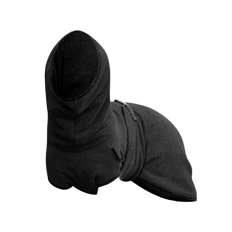 Dog Puppy Hoodies Jacket Solid Coat Pet Winter Soft Warm Clothes S-5XL Black - 3XL