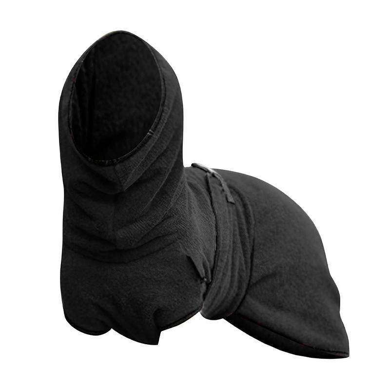 Dog Puppy Hoodies Jacket Solid Coat Pet Winter Soft Warm Clothes S-5XL Black - 3XL