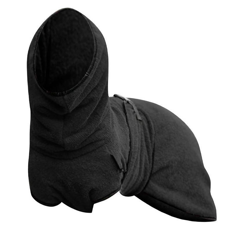 Dog Puppy Hoodies Jacket Solid Coat Pet Winter Soft Warm Clothes S-5XL Black - 4XL