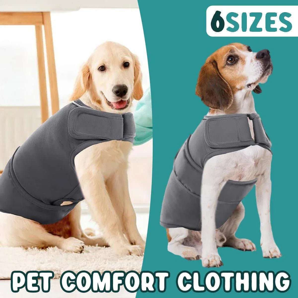 Pet Comfort Dog Relief Vest Jacket Soft Anxiety Coat for Small Medium Large Dogs - XL