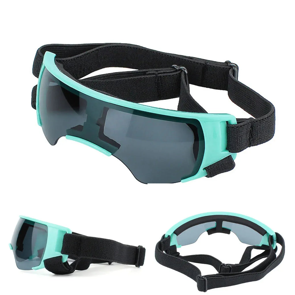 Pet Dog Sunglasses Goggles UV Eye Shield for Small Dogs Outdoor Travel Sunshade - Gold