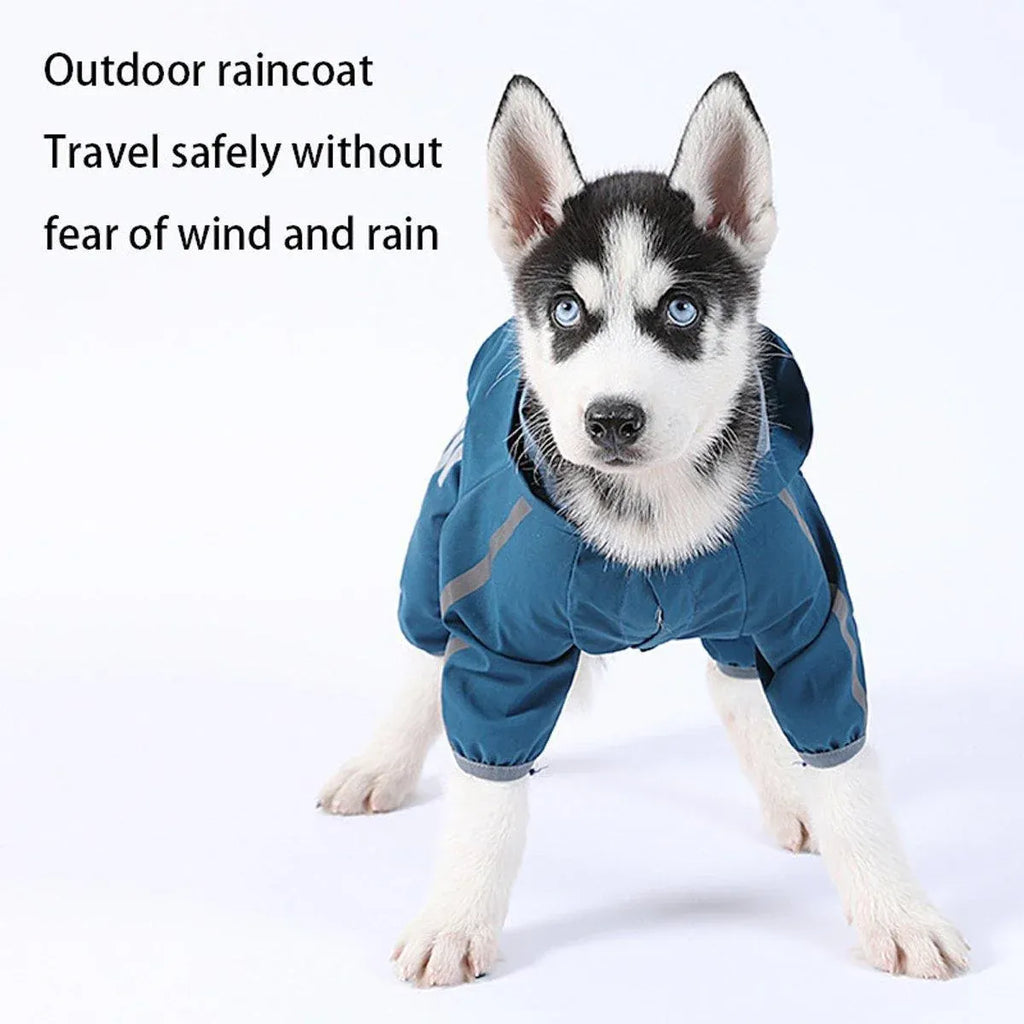 Waterproof Four Corner Pet Raincoats In Large Medium And Small Sizes Are Suitable For Dogs - Pink - XXL