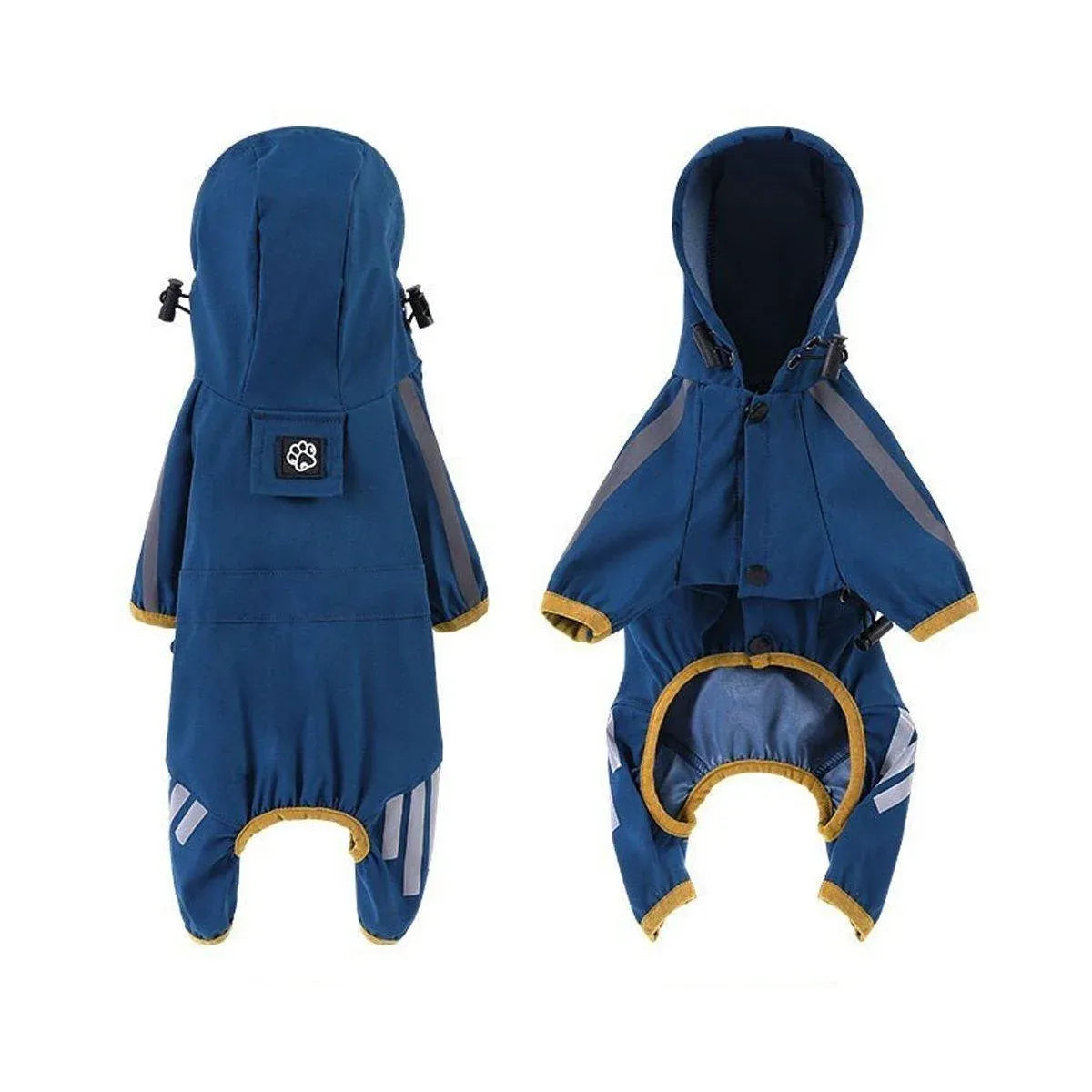 Waterproof Four Corner Pet Raincoats In Large Medium And Small Sizes Are Suitable For Dogs - Blue - XL