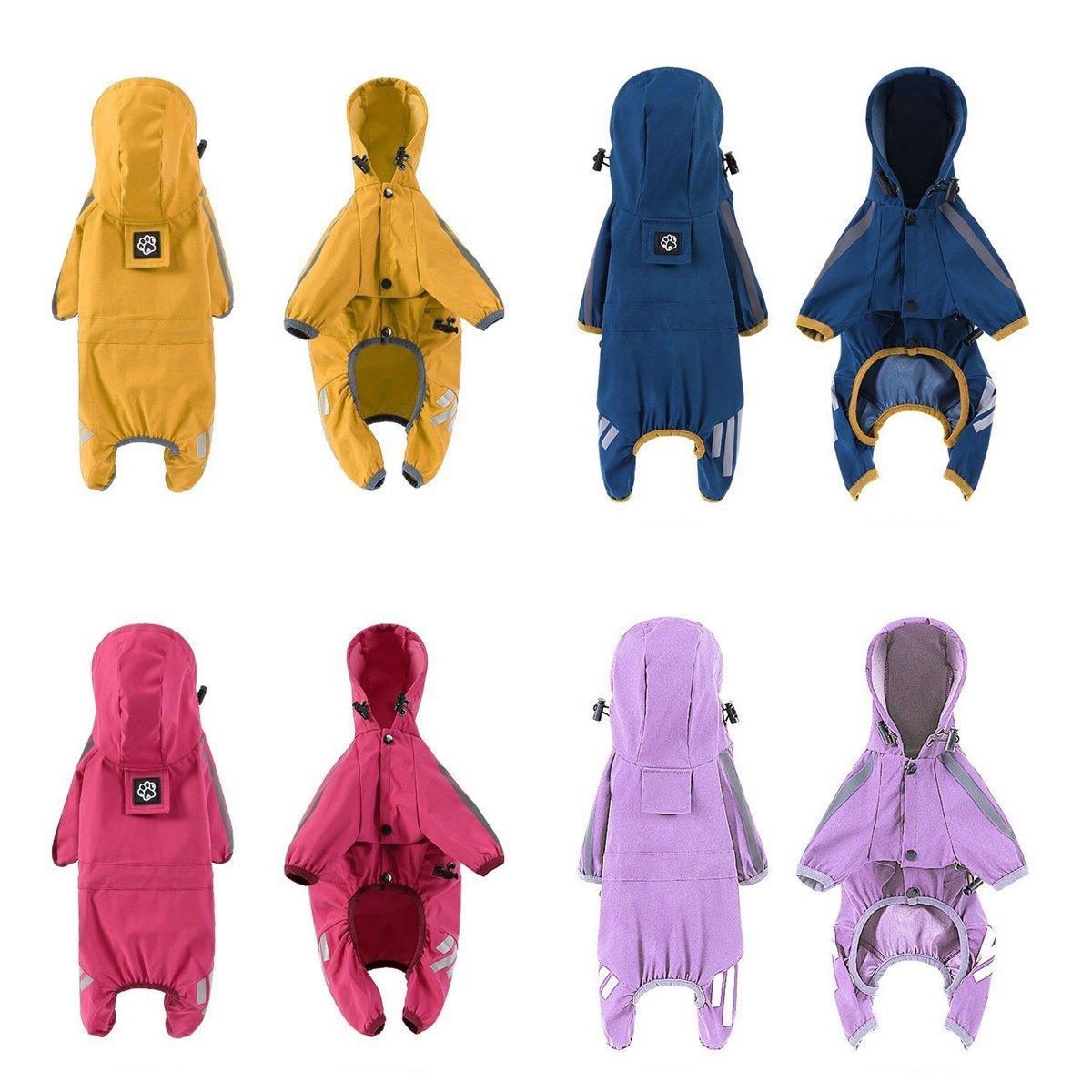 Waterproof Four Corner Pet Raincoats In Large Medium And Small Sizes Are Suitable For Dogs - Blue - XXL