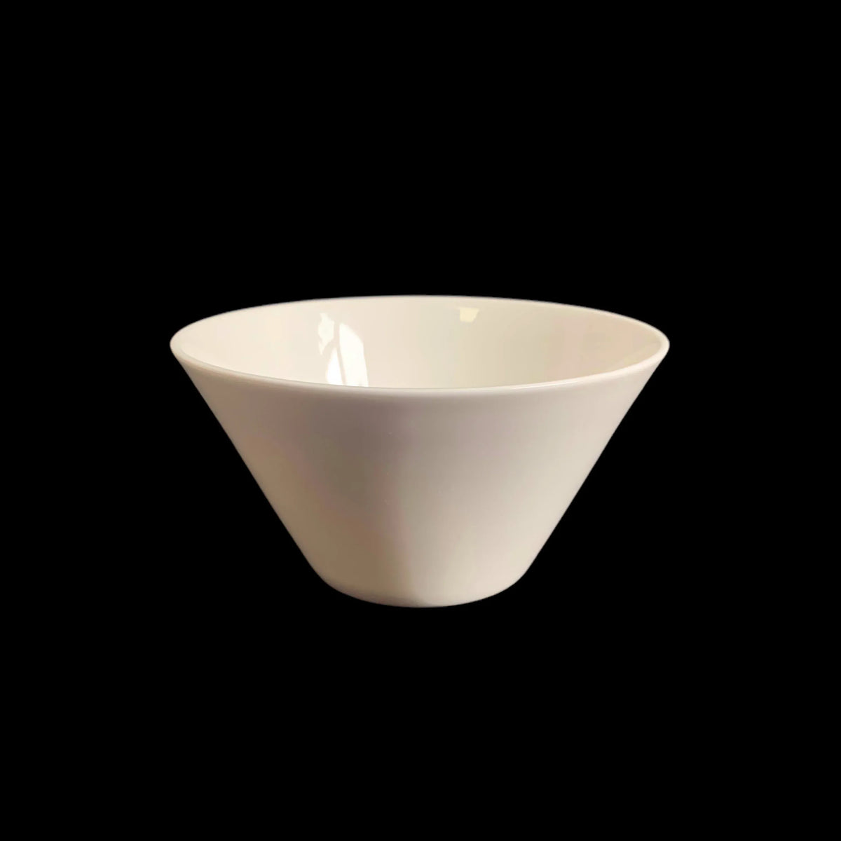 bulk 24 White Fine Bone China V Shape Bowl 5.5in 14cm