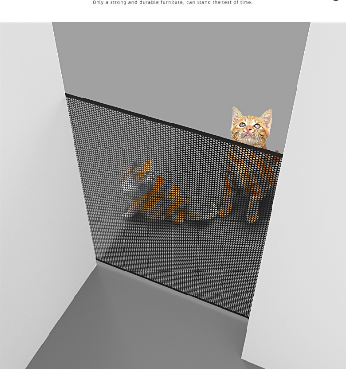 Extra Wide Automatic Retractable Pet Gate 130x78cm Safety Dog Fence No-Drill Mesh Isolation Rail with Auto-Rebound for Wide Hallways and Stairs Black