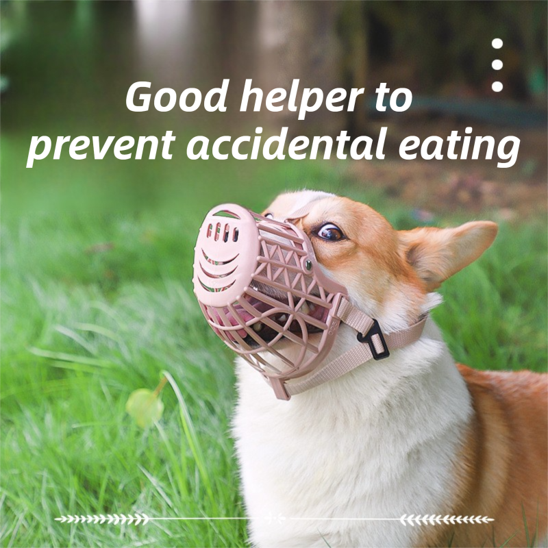 Anti-Biting & Anti-Foraging Dog Muzzle - Breathable & Soft TPE Safety Mask with Secure Straps (#2 Fits 5kg )