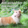 Anti-Biting & Anti-Foraging Dog Muzzle - Breathable & Soft TPE Safety Mask with Secure Straps (#6 Fits 25kg )