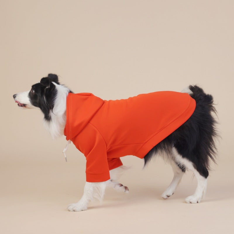Orange Classic Dog Sweatshirt with Hood & Drawstrings - For Large Dogs (Size : 5XL)